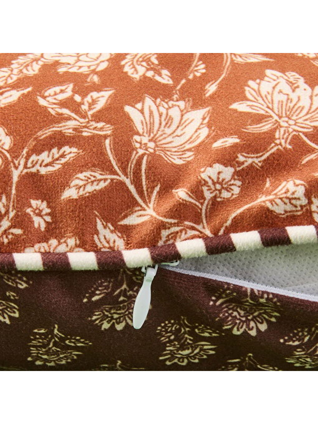 Soft Lule Kırlent - Kahverengi - 45x45 cm-2