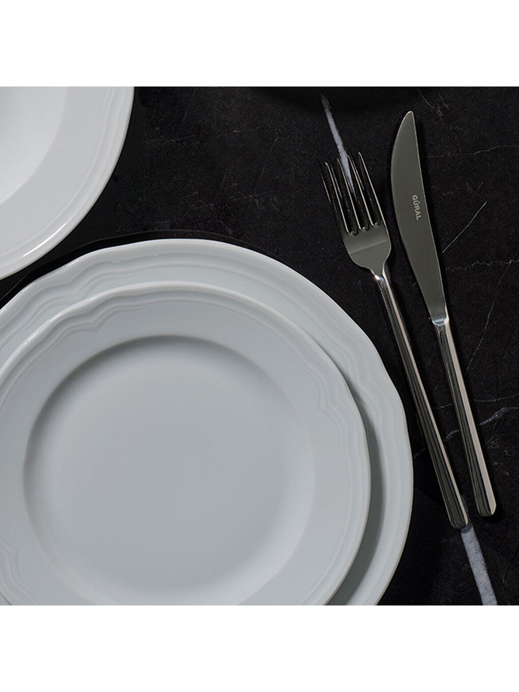 Ekru Venedik 20 Parça 4 Kişilik Yemek Takımı-3