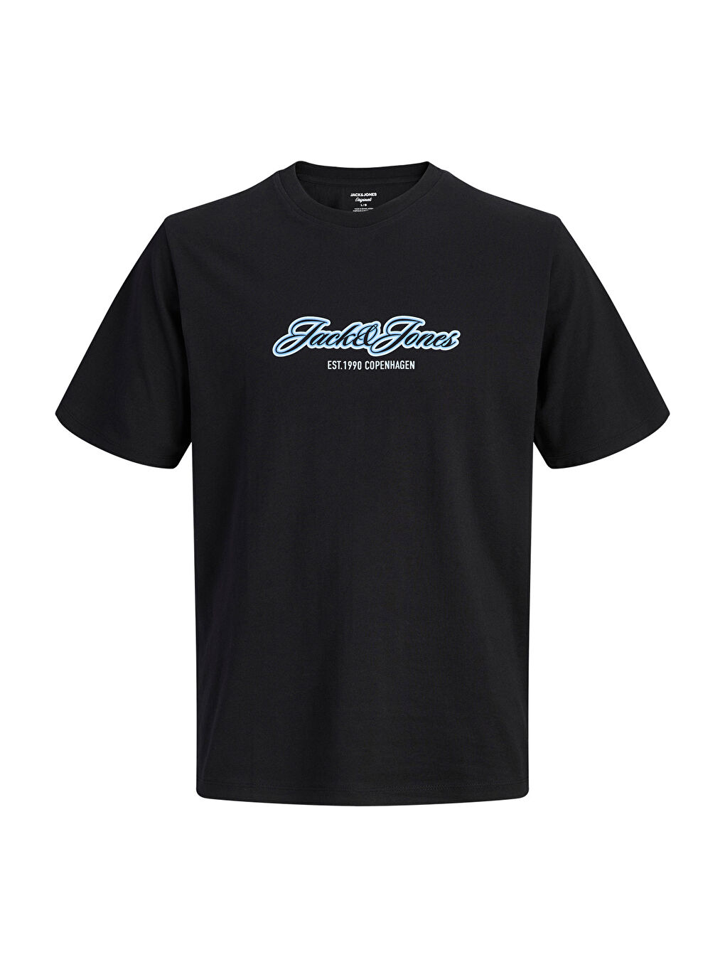 Siyah Originals Baskılı % 100 Pamuk Regular Fit Bisiklet Yaka T Shirt 12297893