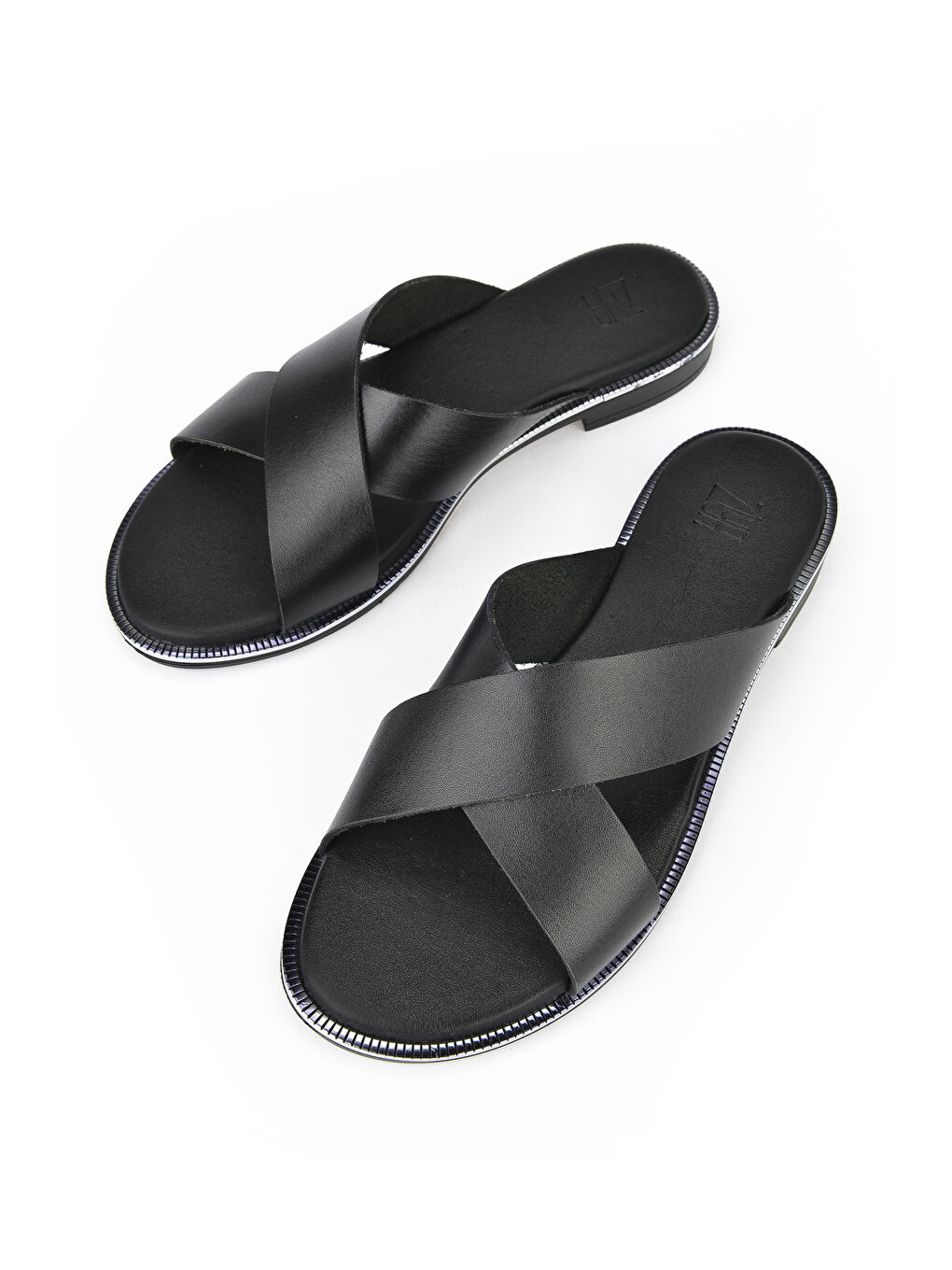 Kadın Hakiki Deri Terlik 1411009Z722 Siyah