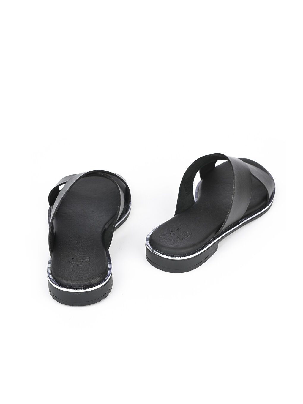 Kadın Hakiki Deri Terlik 1411009Z722 Siyah-2