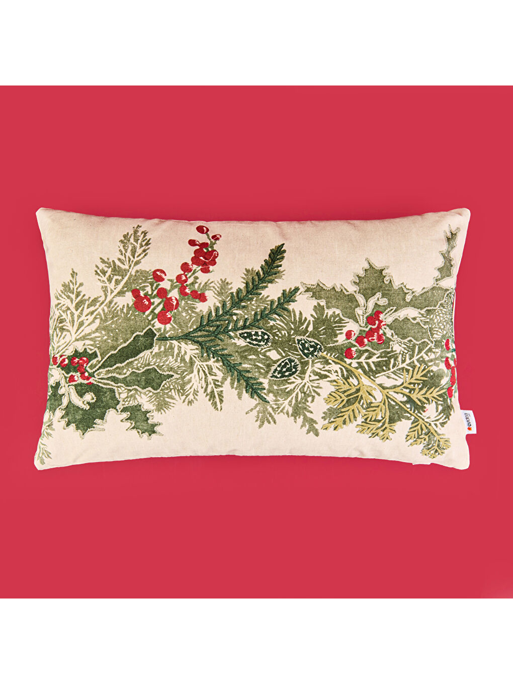 Soft Bilde Kırlent - Ekru - 35x55 cm-1