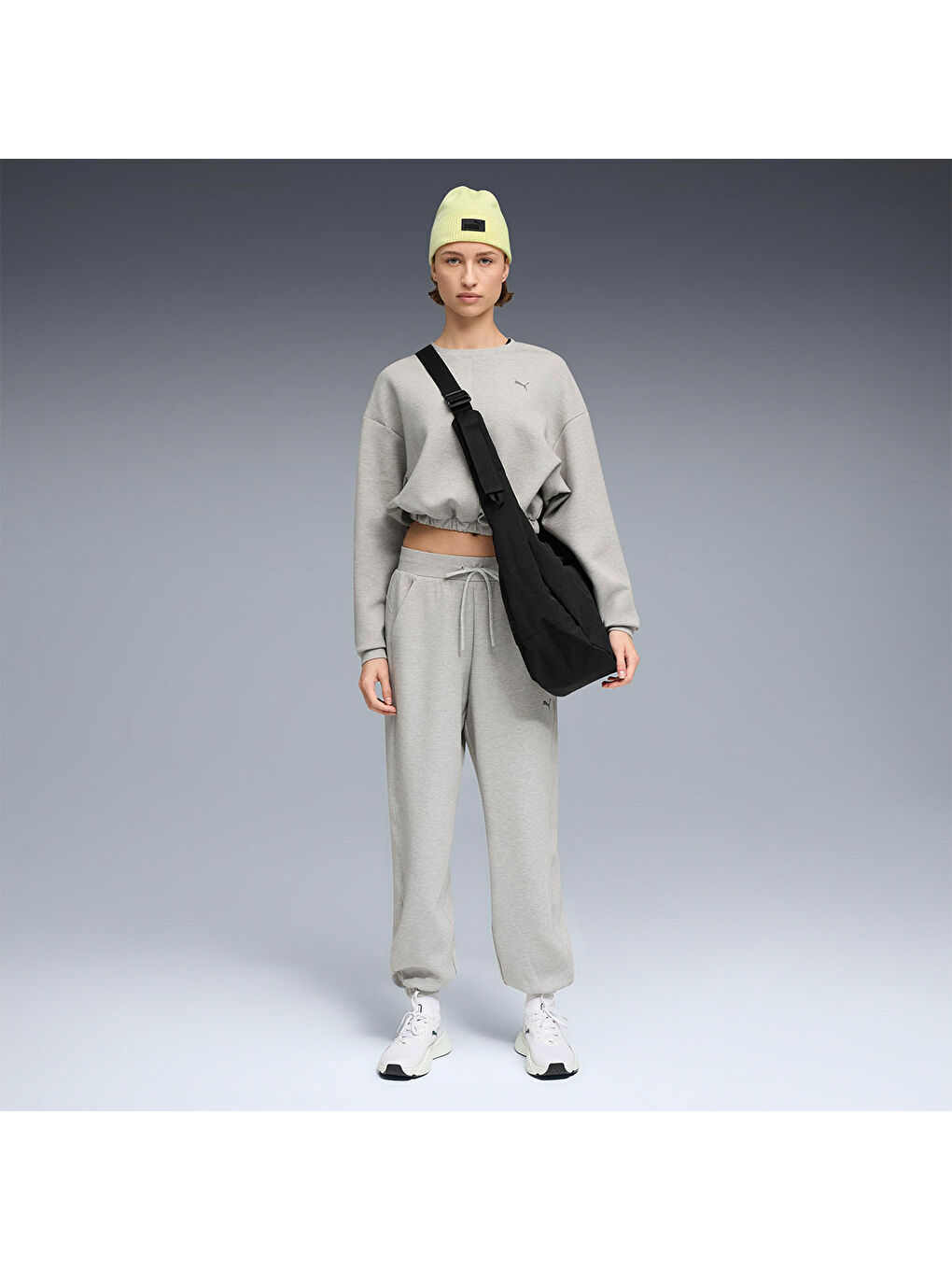 Cloudspun Crew Kadın Gri Bisiklet Yaka Sweatshirt-2