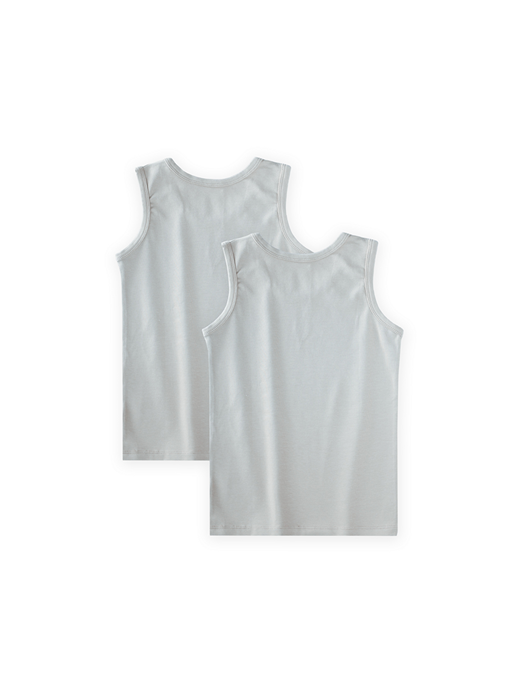 Bej İkili Geniş Askılı Atlet 2-11 Yaş Taş-1