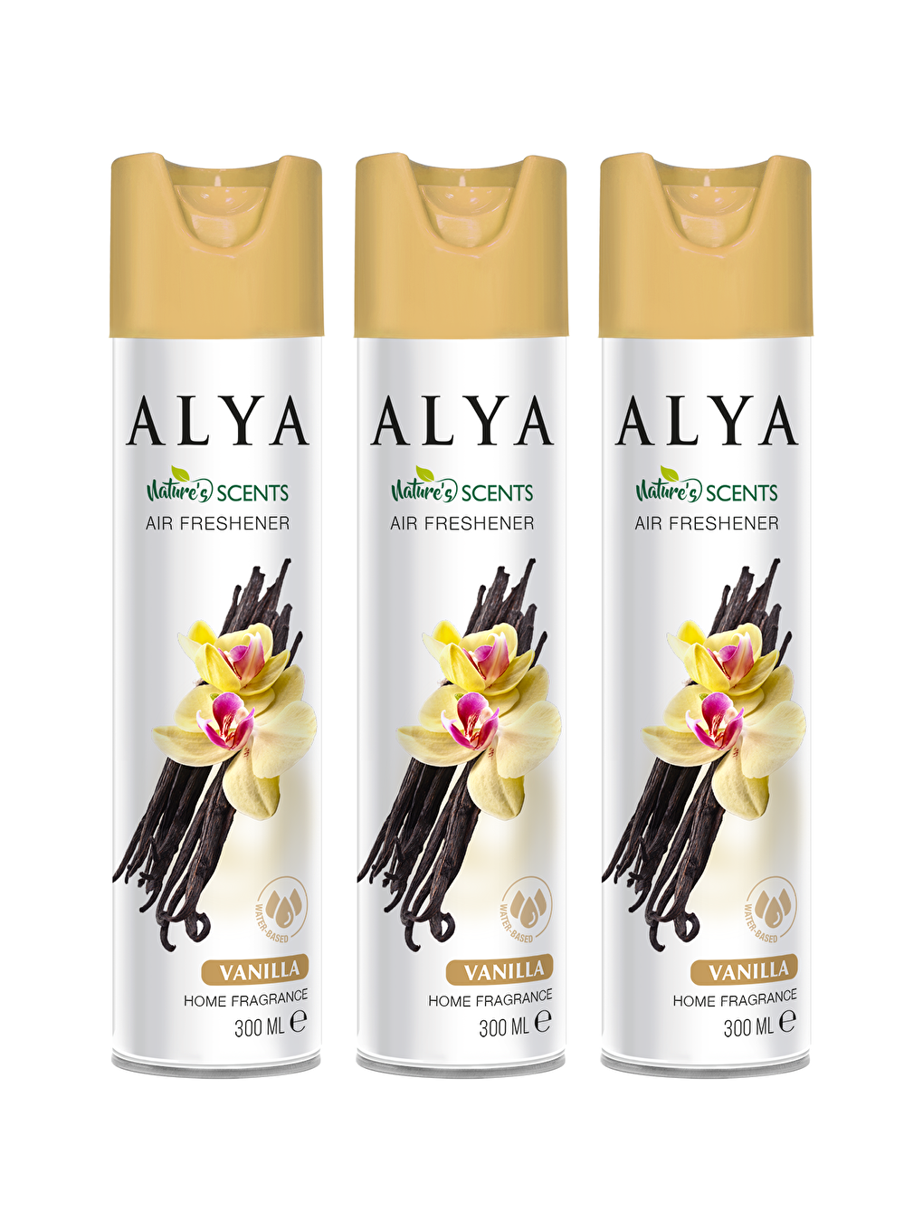 Alya Karışık Nature's Scents Vanilla- Vanilya Su Bazlı Oda Kokusu ml x3 adet