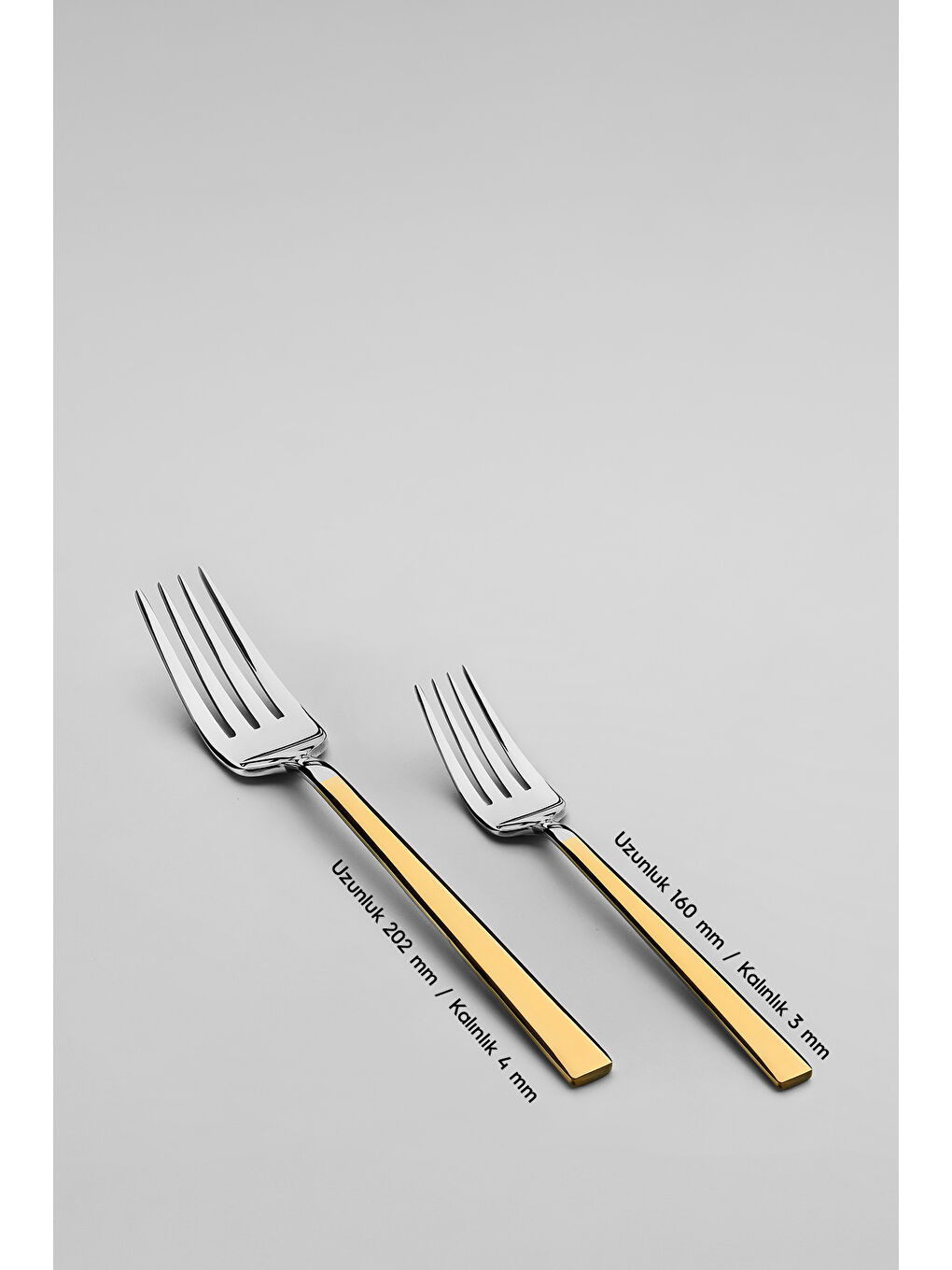 Sarı Dalyan Altın Sade 12 Kişilik 72 Parça Çatal Kaşık Bıçak Takımı-4