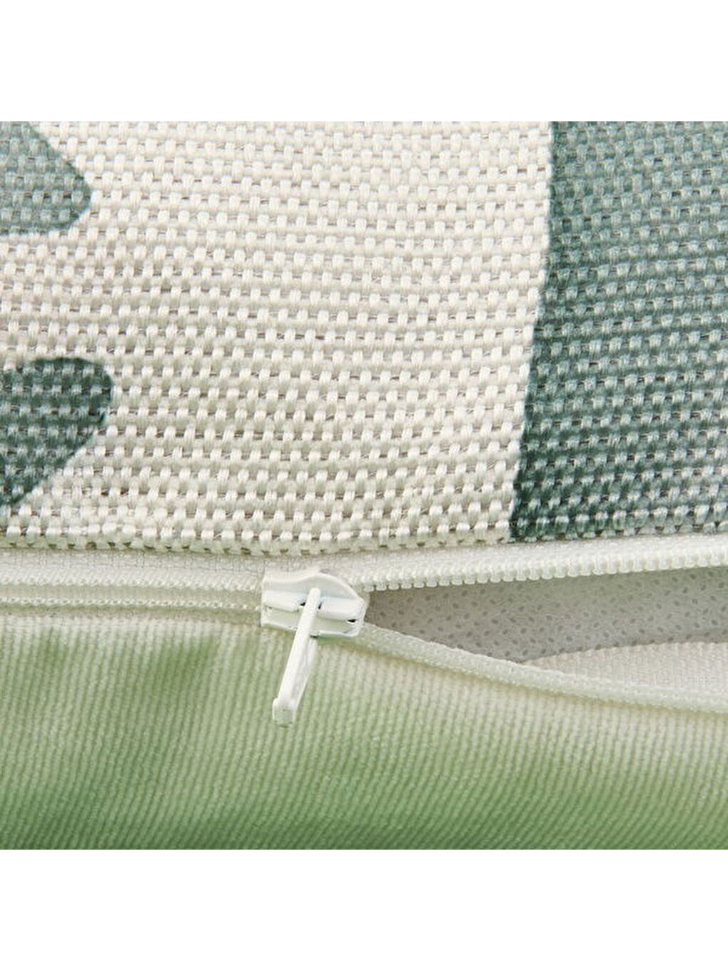 Mor Soft Nora Kırlent - Yeşil / Ekru - 45x45 cm-4