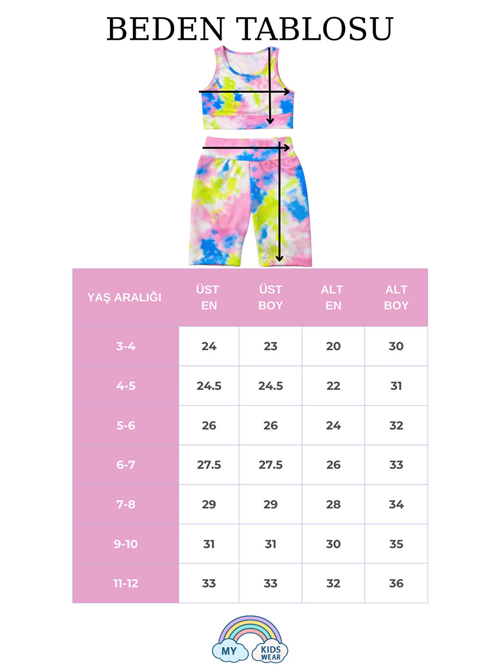 Lacivert Kız Çocuk Çok Amaçlı Batik Desenli Mayo & Spor Takımı 12429-1