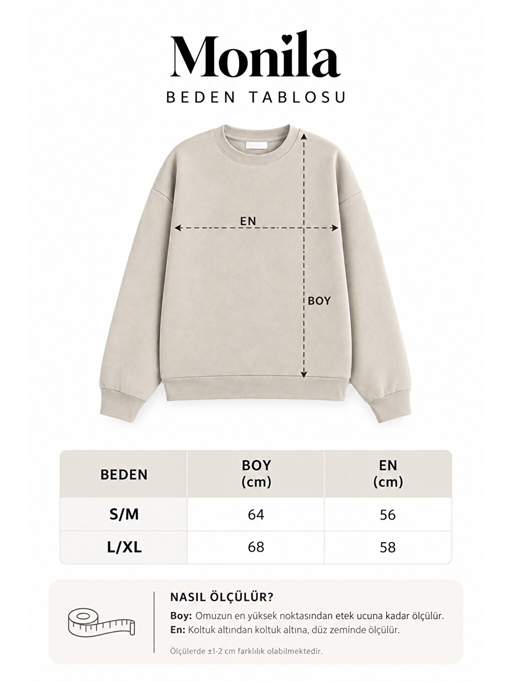 Ekru Kadın Premium Kumaş 3 İplik Şardonlu Baskılı Sweatshirt-2