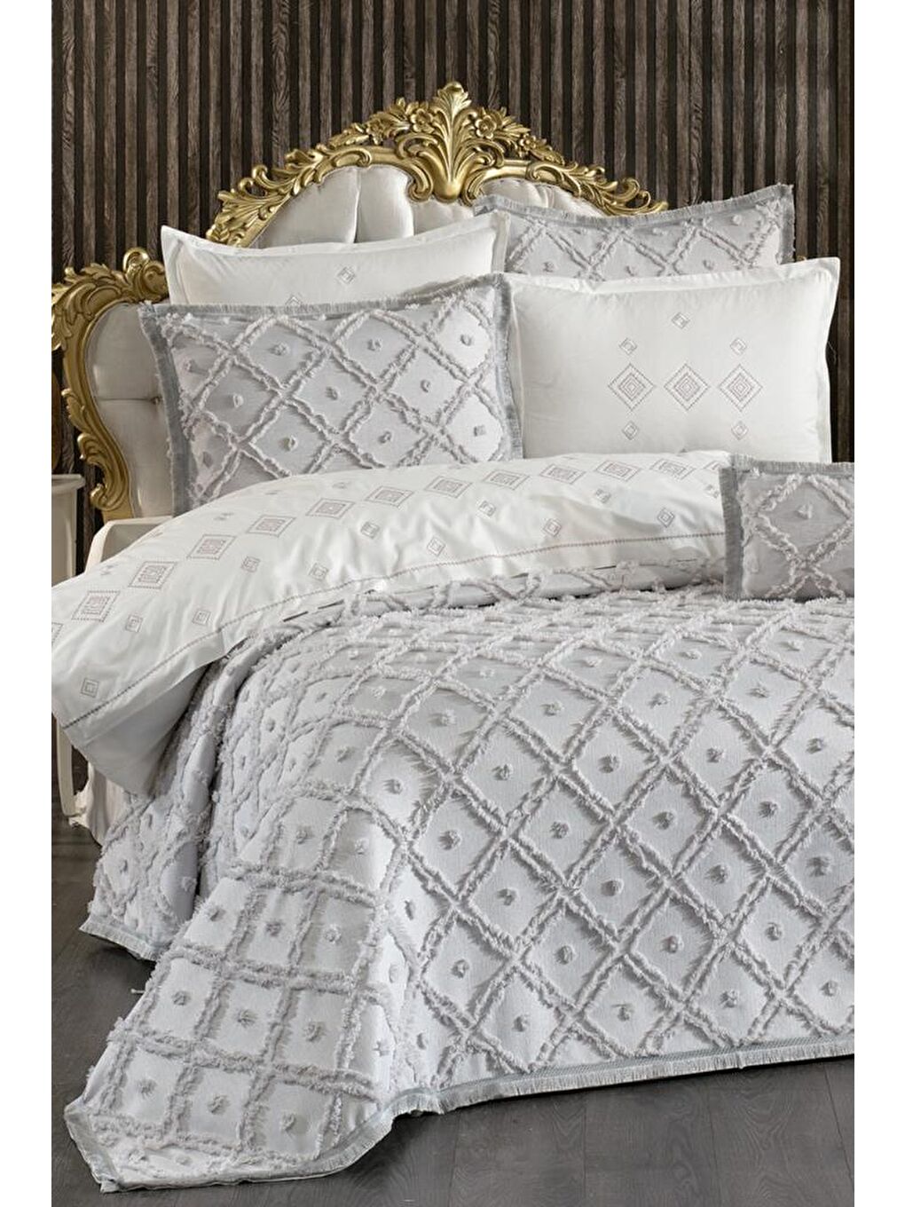 Alara Gelin Seti 8 Parça Gri