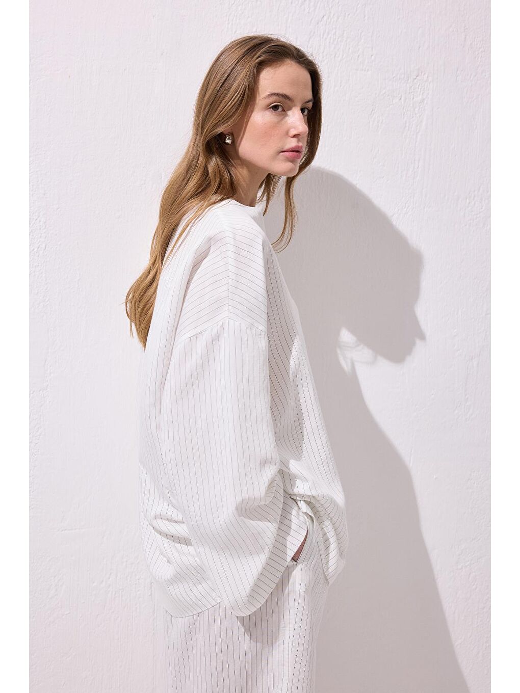 Dory Modal Bluz Pantolon Takım Ekru-2