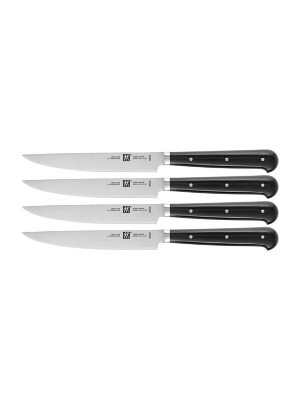 Zwilling Siyah-Gri 390290000 Steak Sets Biftek Bıçağı Seti Paslanmaz Çelik 4 Parça