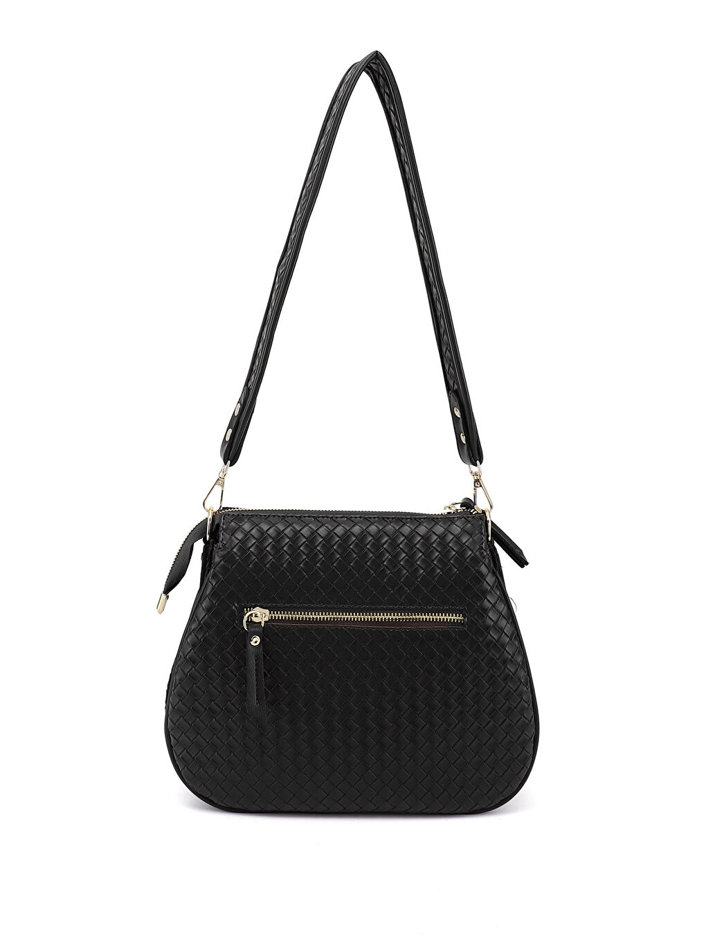 Siyah Kadın YENİ SİYAH Uzun Askılı Omuz Çantası-3