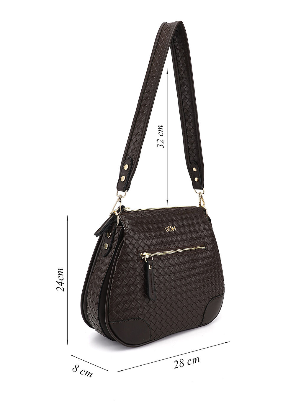 Kahverengi Kadın KAHVERENGİ Uzun Askılı Omuz Çantası-1