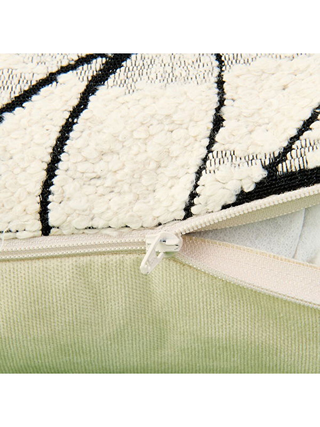 Soft List Kırlent - Ekru - 35x55 cm-3