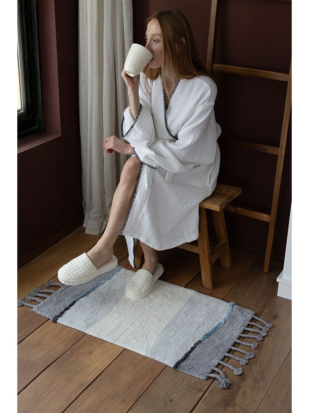 Marble Banyo Paspası 60x100 Gri-2