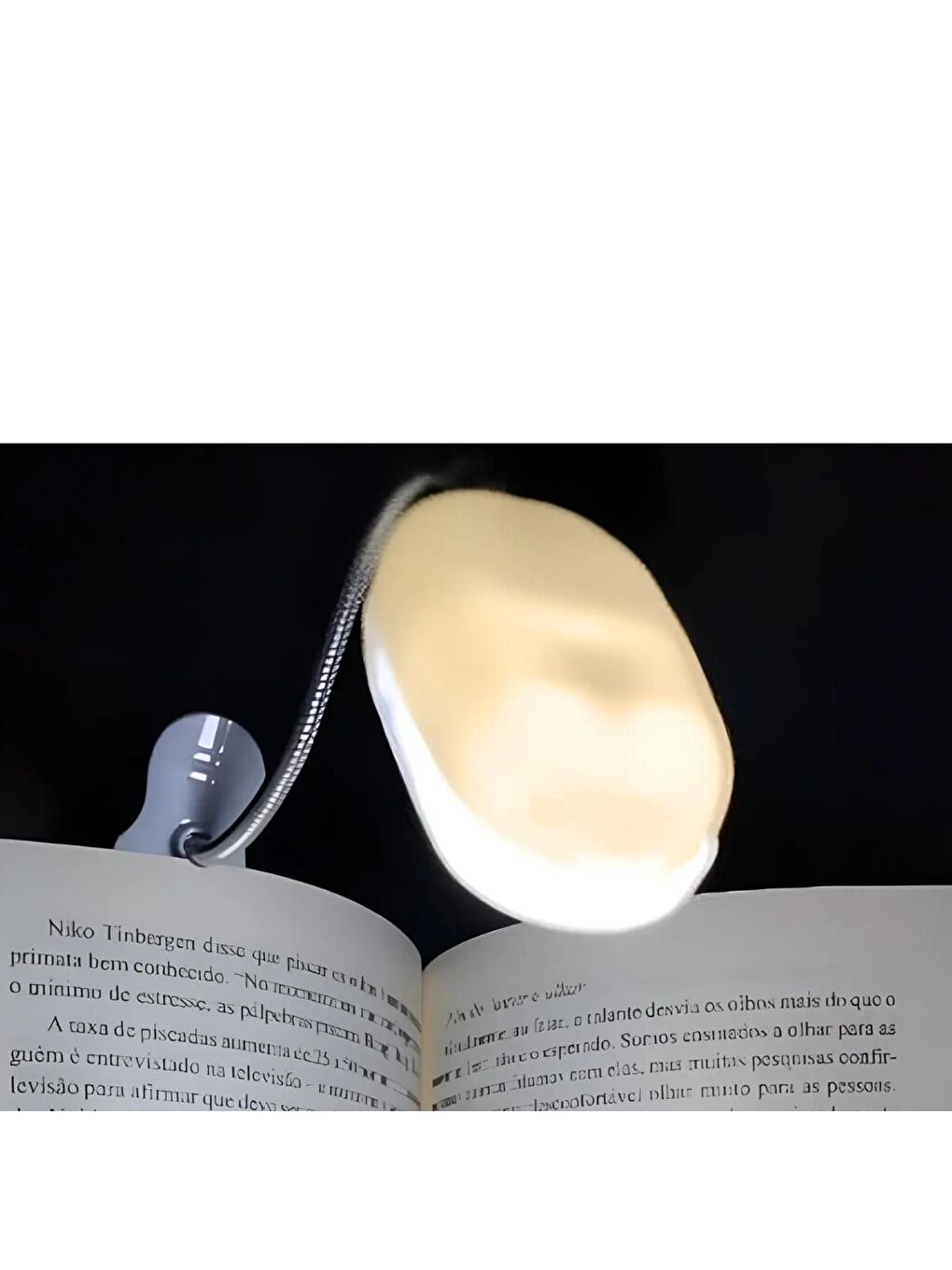 Beyaz Ledli Mandallı Kitap Okuma Lambası OZS7847-2