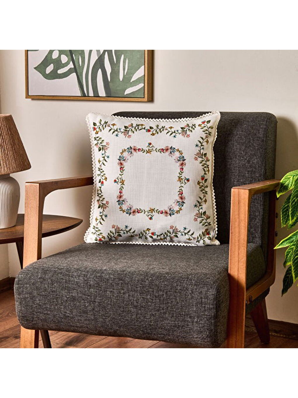 Mavi Soft Urban Delight Holly Kırlent - Ekru - 45x45 cm