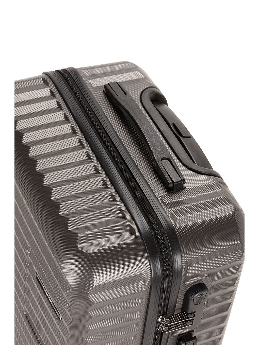 Antrasit ABS Unisex 65cm Orta Boy Valiz FSL111-4