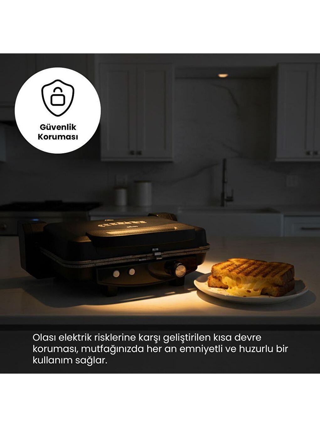OZ26TM03 Çıkarılabilir Plakalı Izgara ve Tost Makinesi-6