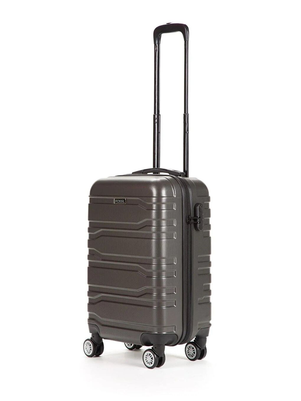 FOSSİL Antrasit ABS Unisex 55cm Kabin Boy Valiz - 5