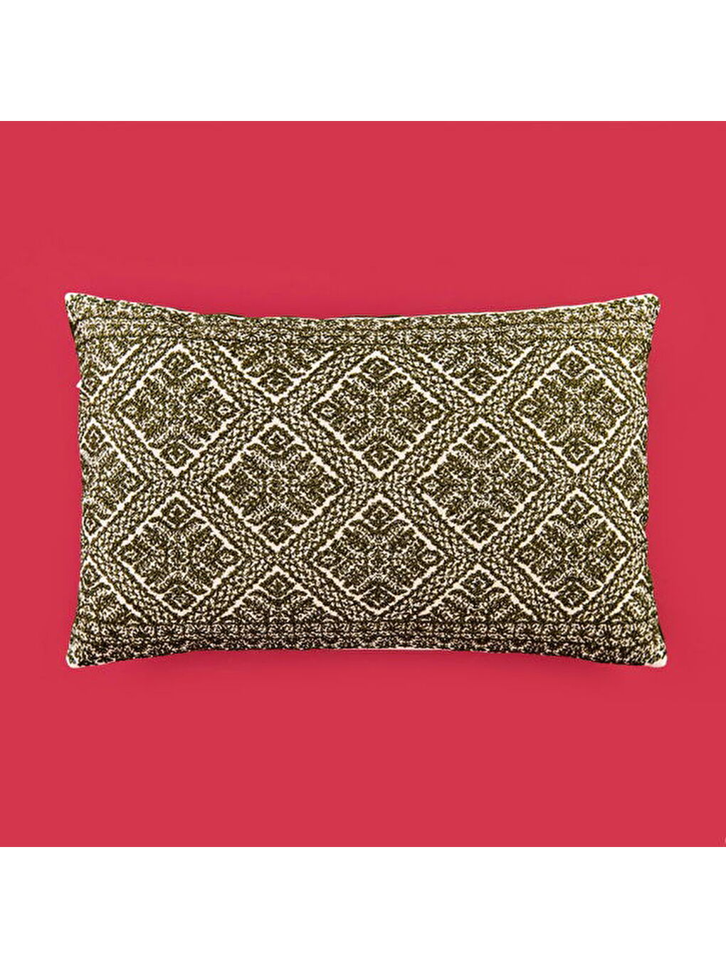 Soft Slice Kırlent - Yeşil - 35x55 cm-1