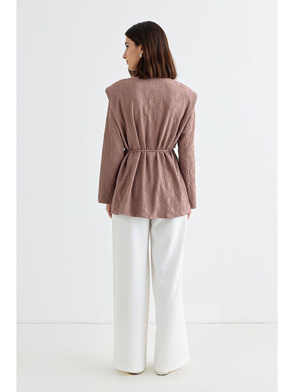 Pembe Edna Vatkalı Gömlek Marshala-2