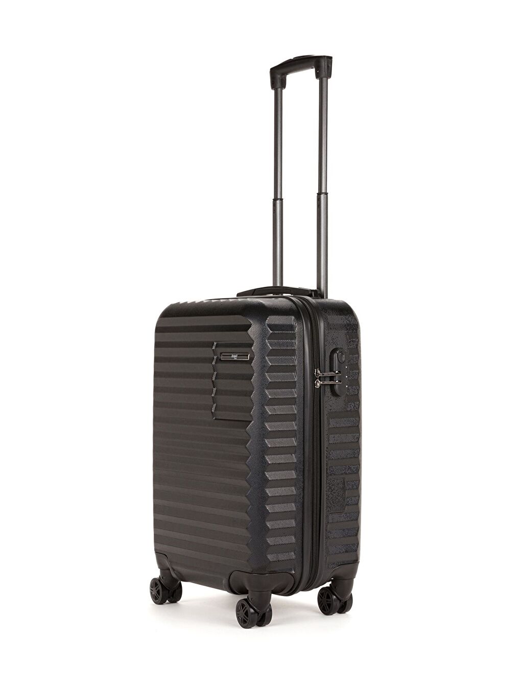 Siyah ABS Unisex 55cm Kabin Boy Valiz FSL111-1