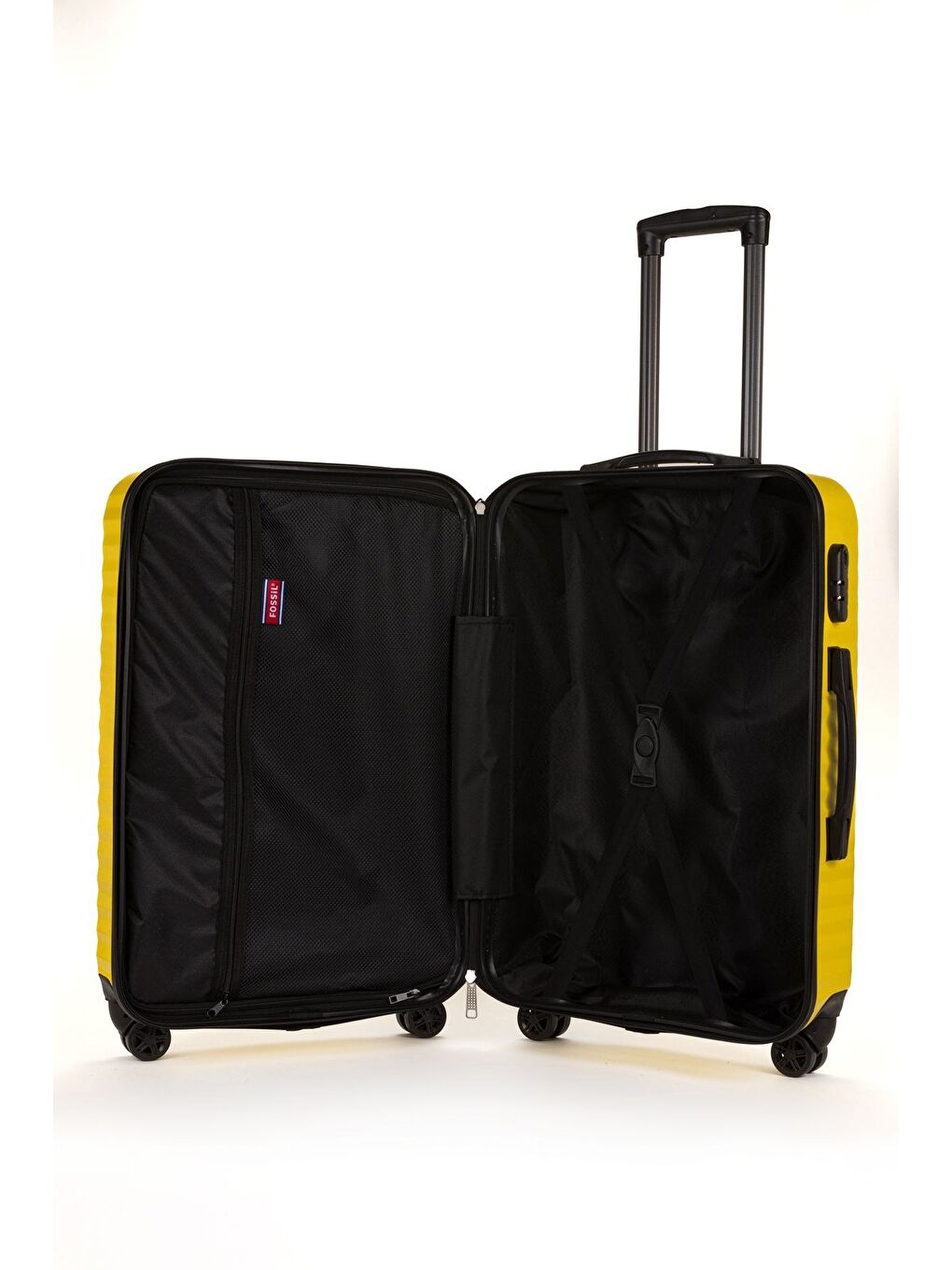 Sarı ABS Unisex 55cm Kabin Boy Valiz FSL111-3