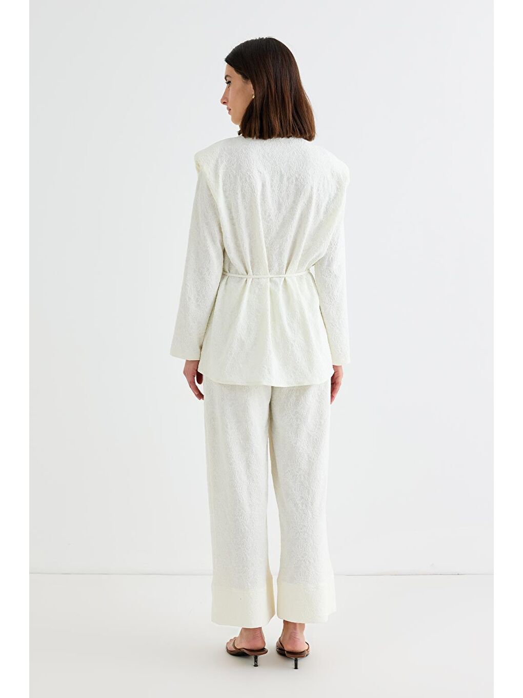 Edna Vatkalı Gömlek Ekru-3