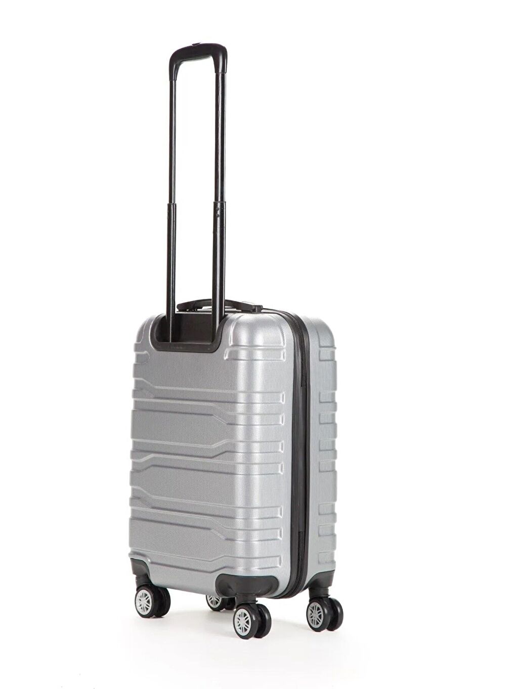 Gri ABS Unisex 55cm Kabin Boy Valiz-2