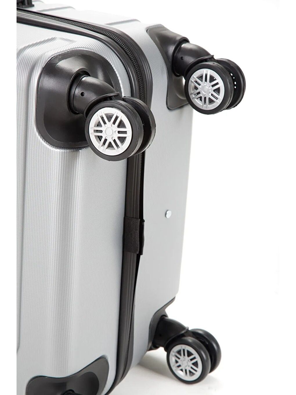 Gri ABS Unisex 55cm Kabin Boy Valiz-4