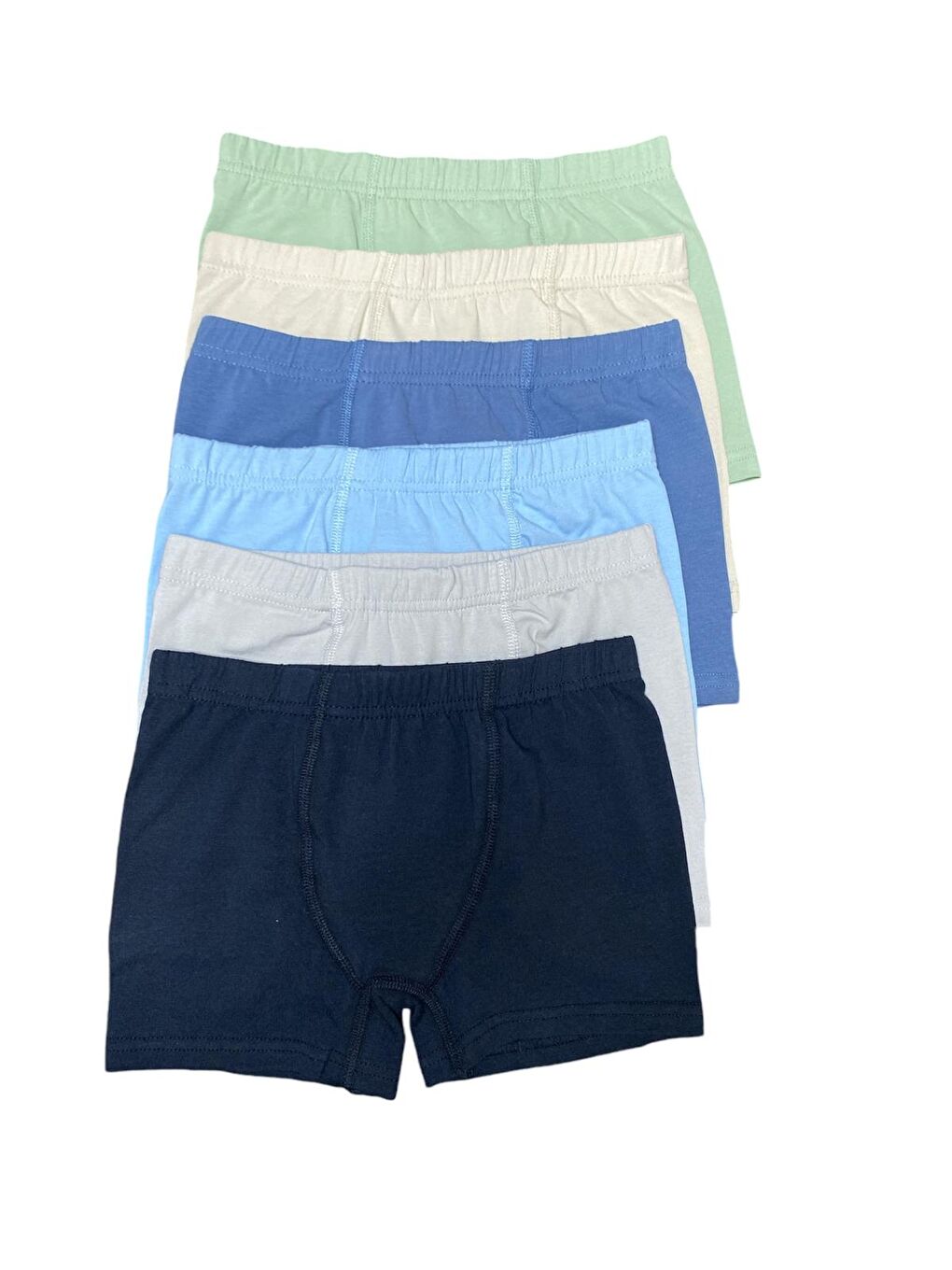 6'lı Erkek Çocuk Pamuklu Karışık Renkli Yüksek Kaliteli Boxer