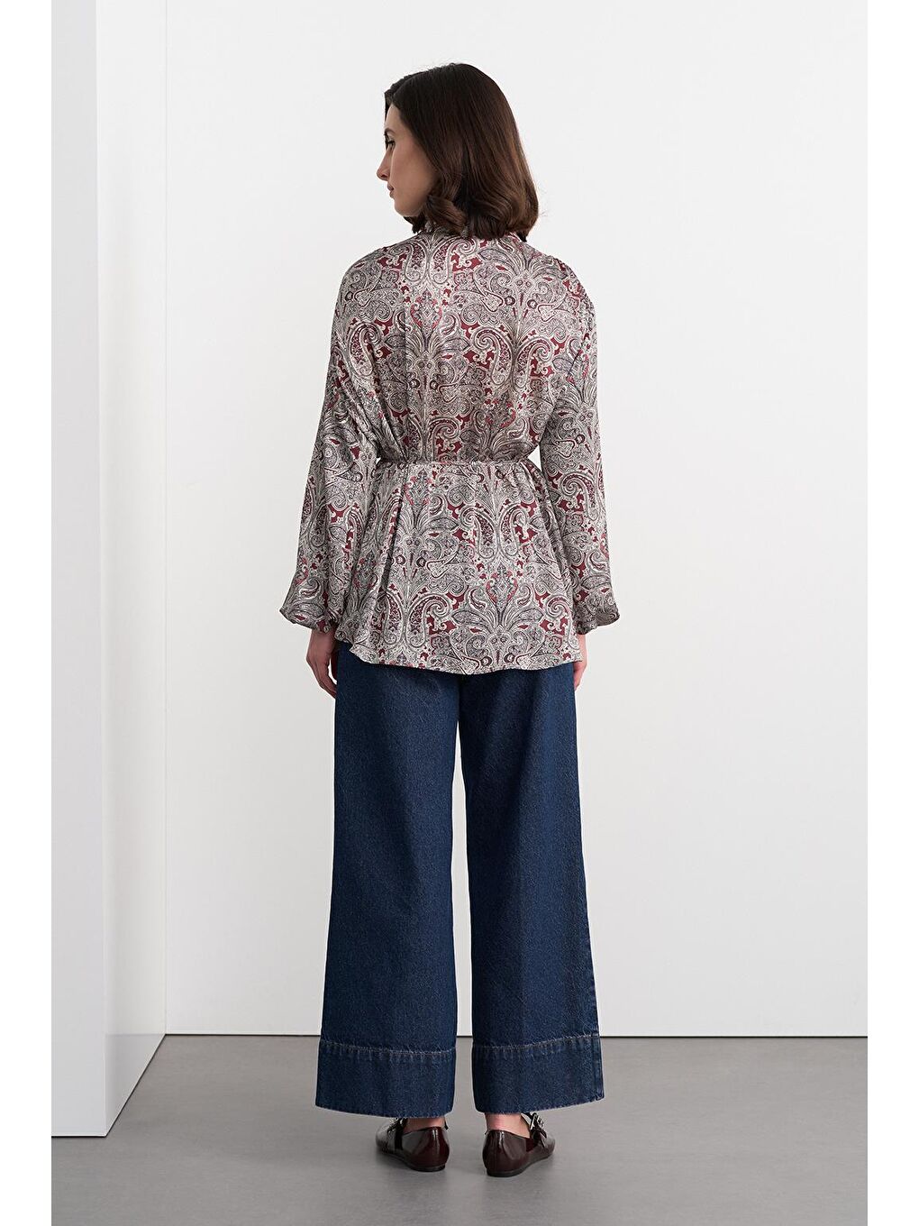 Emma Desenli Tunik Bordo-4