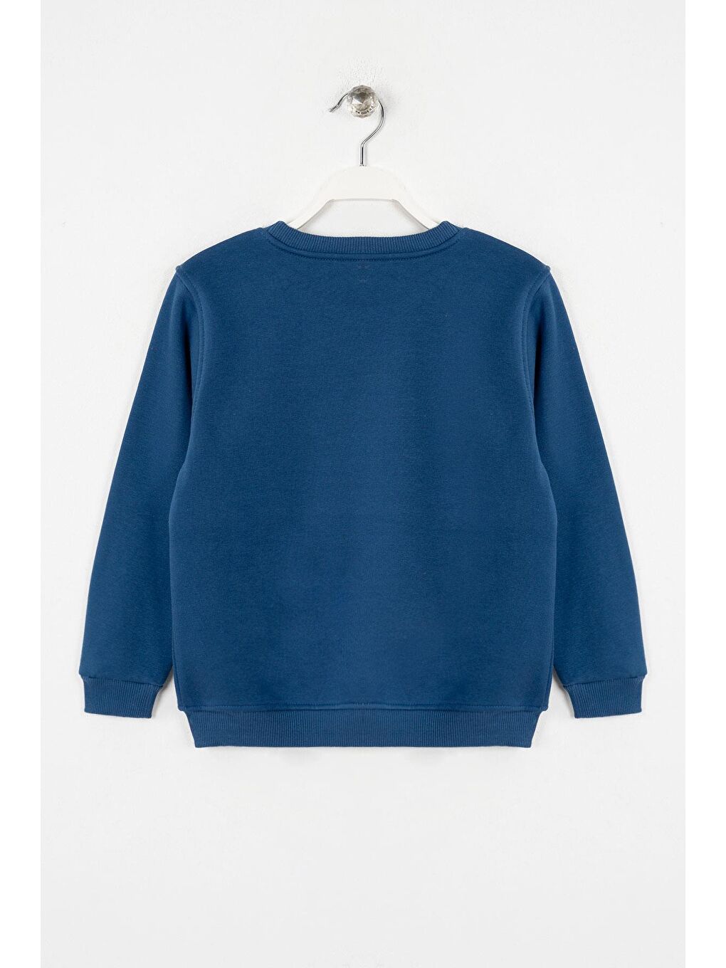 İndigo Bisiklet Yaka Uzun Kol Respect Baskılı Indigo Renk Erkek Çocuk Sweatshirt-1