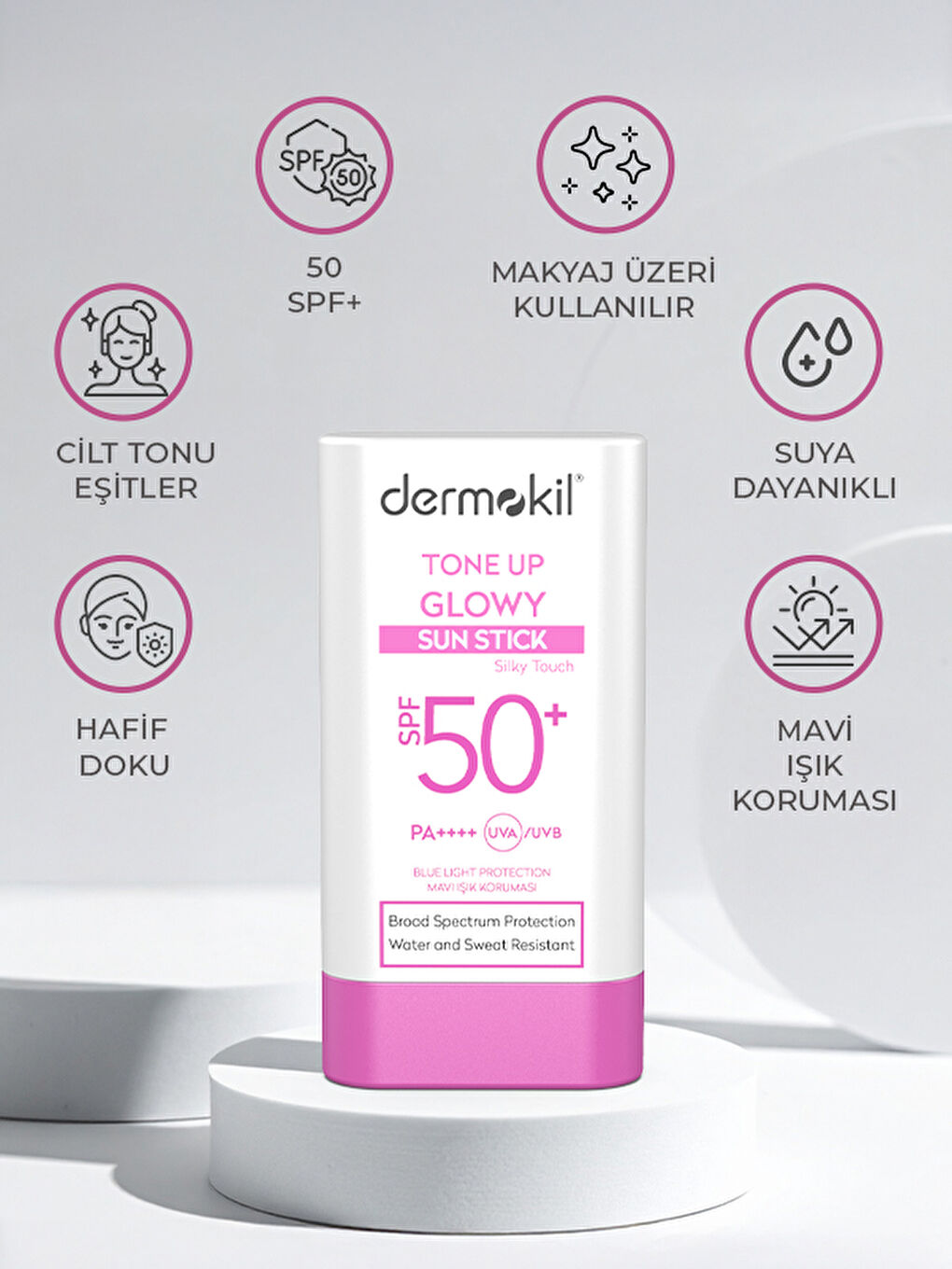 Tone Up Glowy Sun Stick 50 + SPF Ton Eşitleyici Stick Güneş Koruyucu-3