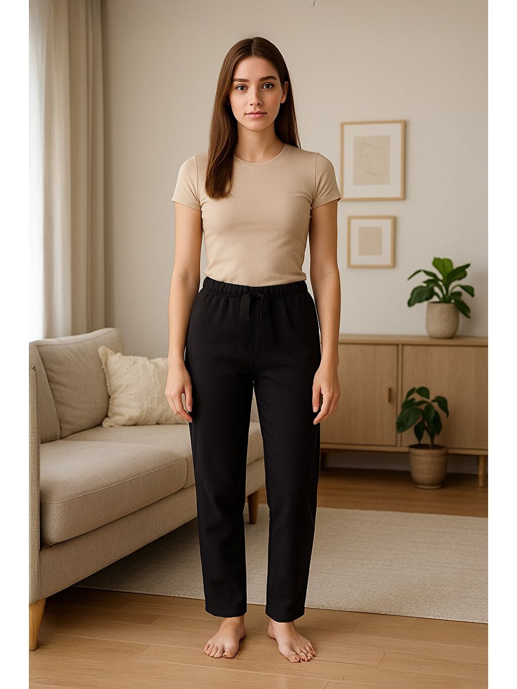 Siyah Basic Polar Eşofman Altı