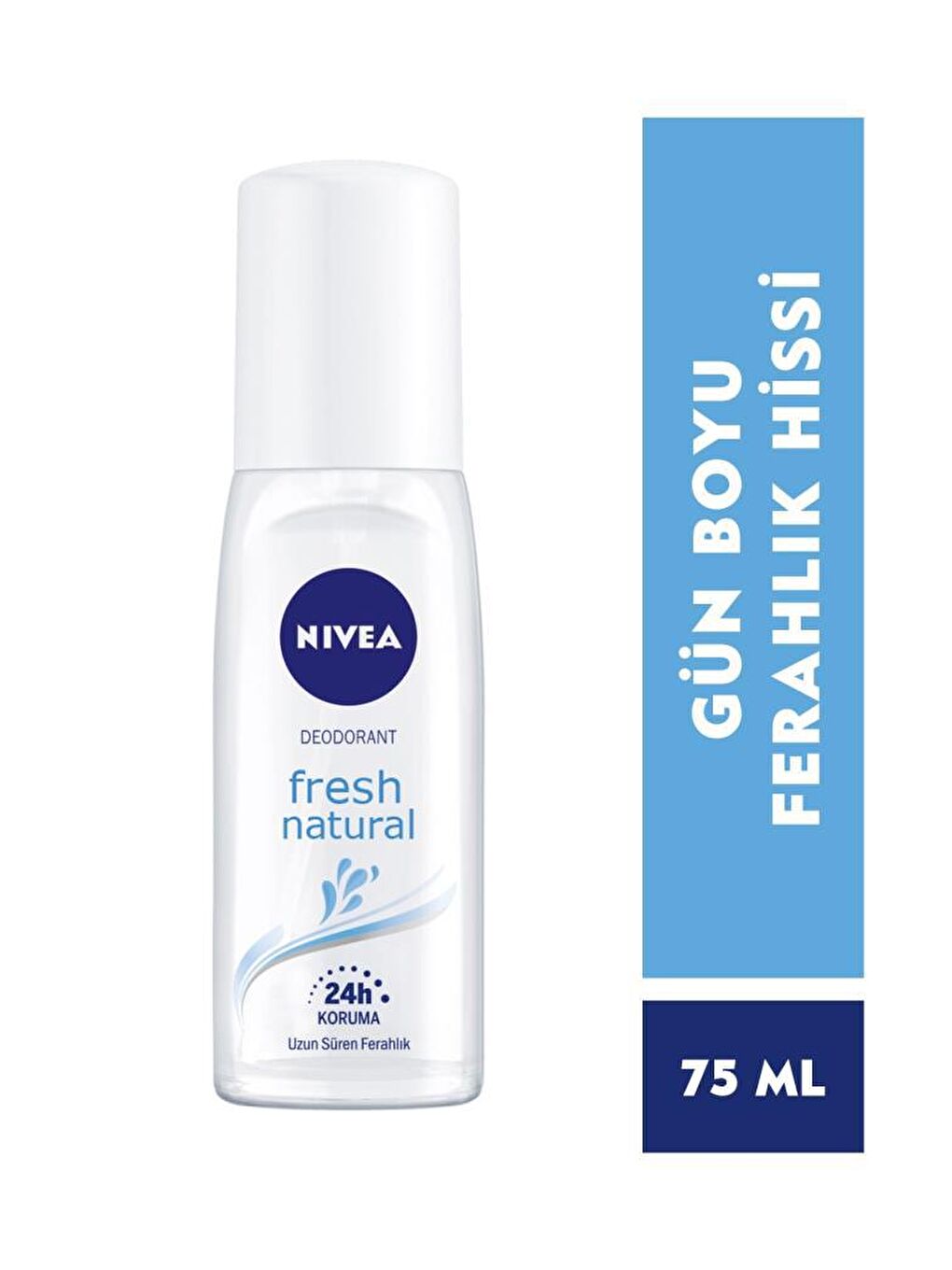 NIVEA Şeffaf Fresh Natural Kadın Sprey Deodorant 150 ml Ve Pump 75 ml, 48 Saat Koruma, Uzun Süren Ferahlık - 3