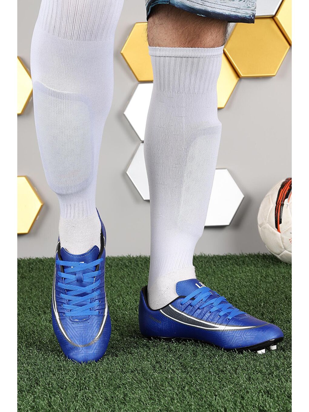 Mavi Simena KM Krampon Çim Saha Erkek Futbol Ayakkabı-1