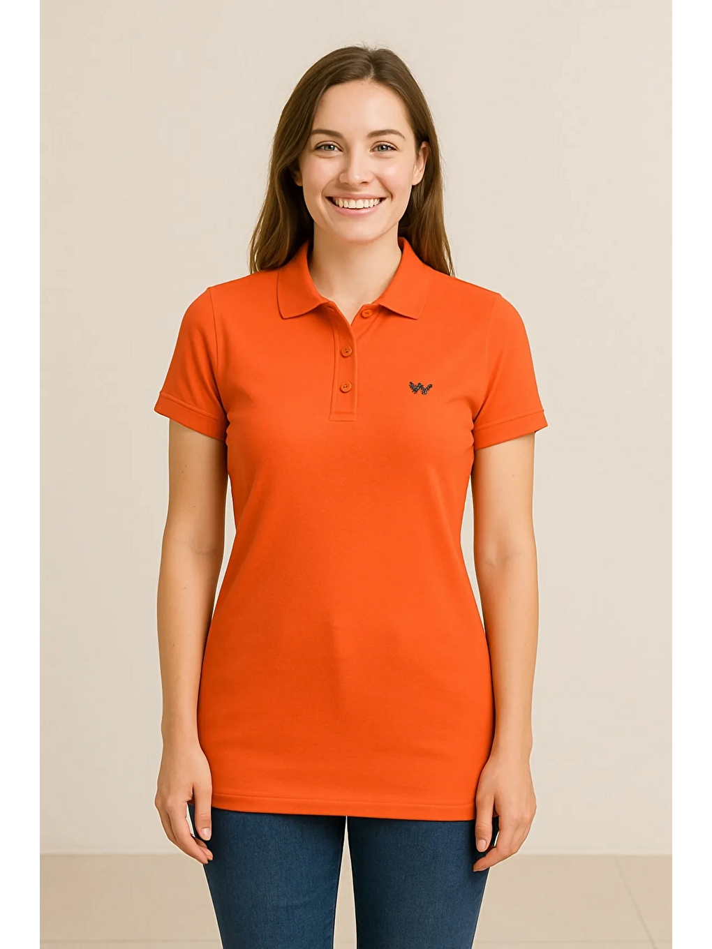 Yeşil Kadın 3 Lü Paket Yazlık Basic Düz Polo Yaka Tişört-2