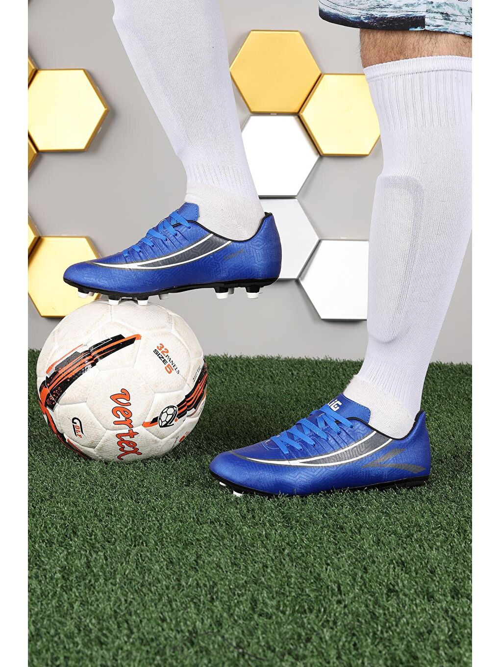 Mavi Simena KM Krampon Çim Saha Erkek Futbol Ayakkabı-2