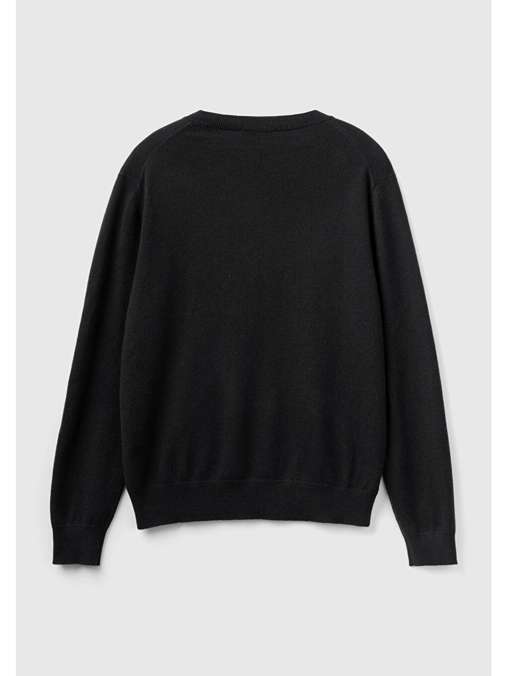 Erkek Siyah %100 Kaşmir Kazak-3