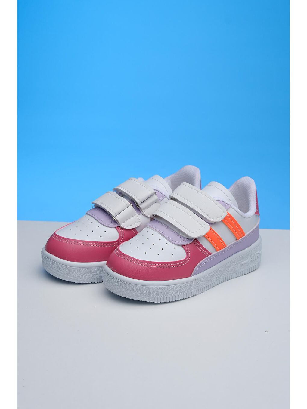 Oksit Fuşya Ezra Air Kalın Taban Bantlı Unisex Bebek Çocuk Sneaker