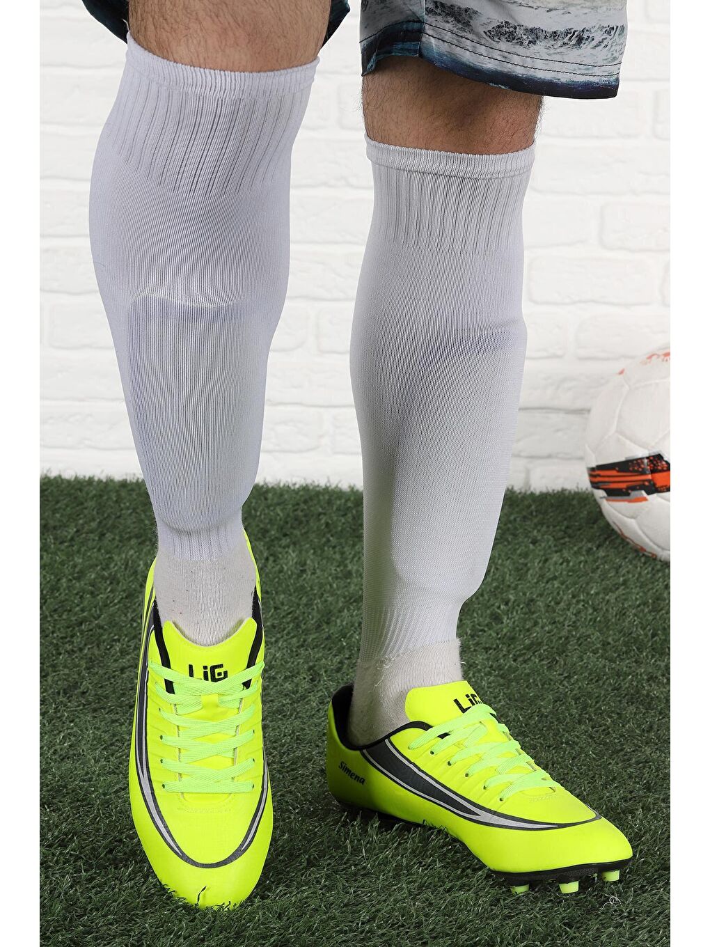 Sarı Simena KM Krampon Çim Saha Erkek Futbol Ayakkabı-1