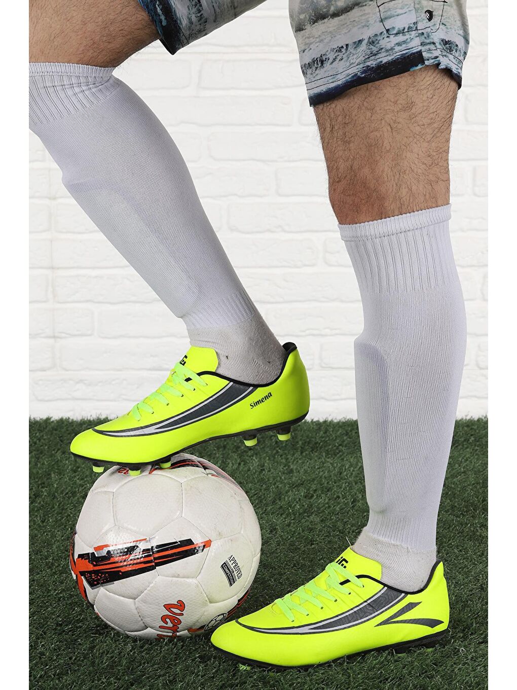 Sarı Simena KM Krampon Çim Saha Erkek Futbol Ayakkabı-2