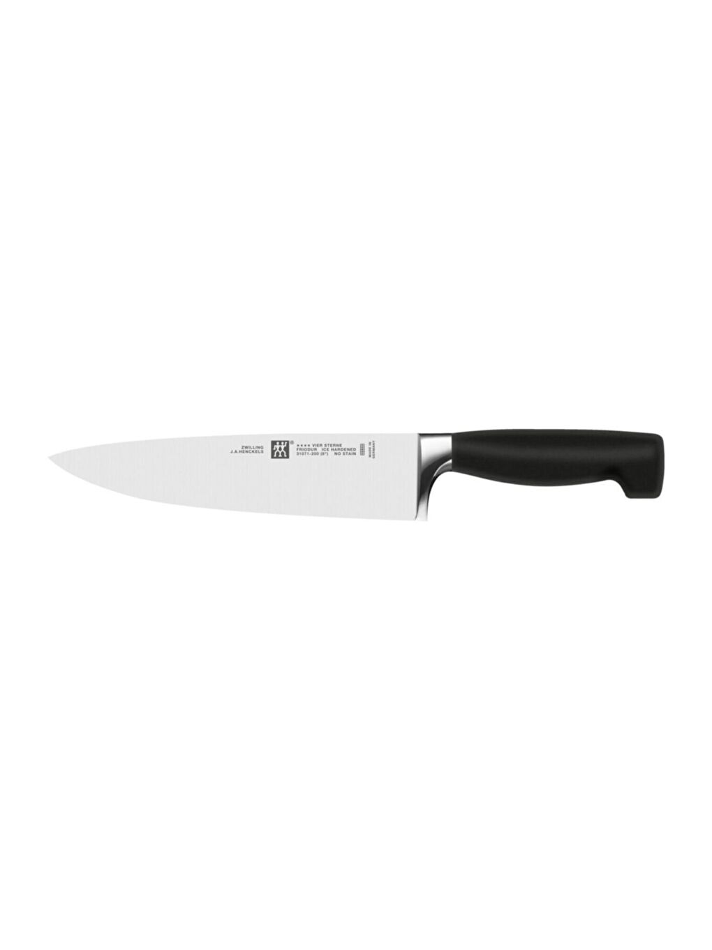 Zwilling Siyah-Gri 310712010 Four Star Şef Bıçağı Özel Formül Çelik 20cm