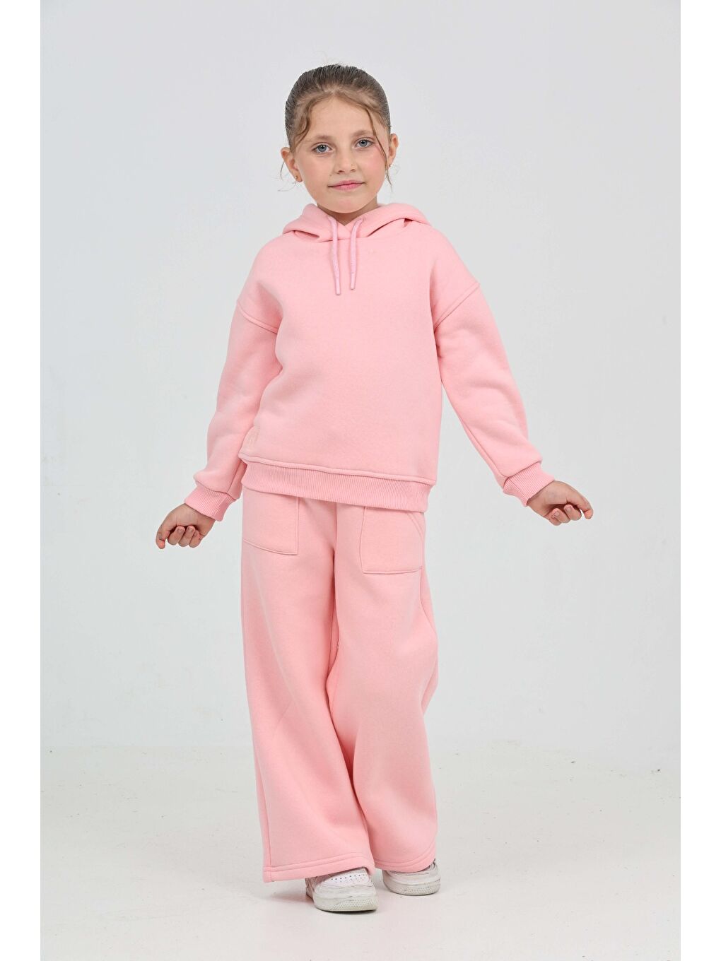 Pembe Kız Çocuk Tnty Nakışlı Eşofman Takım-2