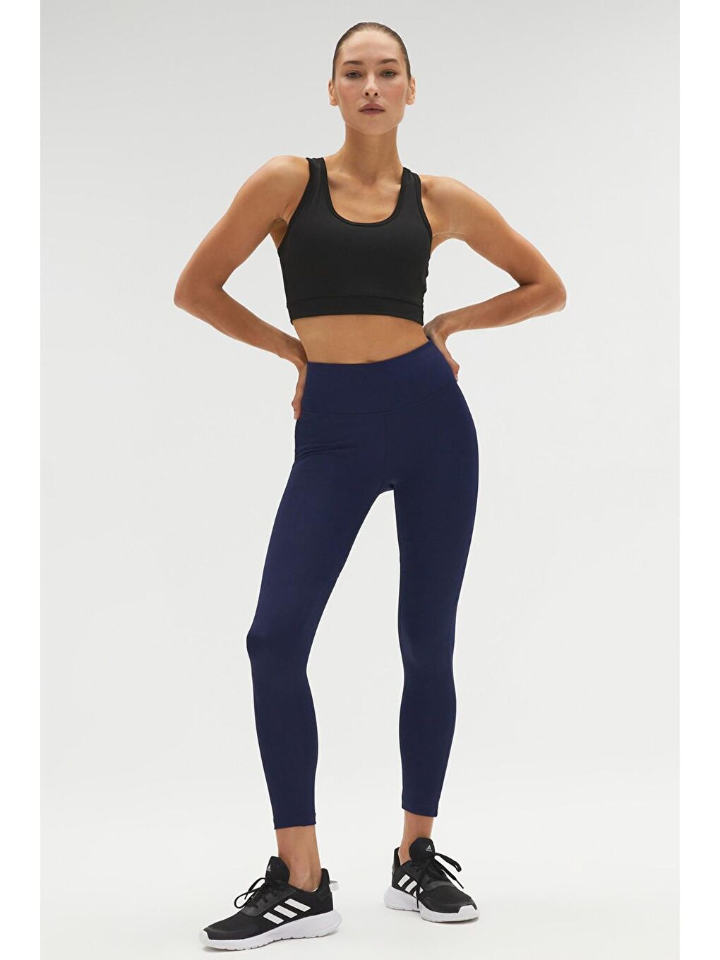 Lacivert Push-Up Özellikli Spor Tayt-1