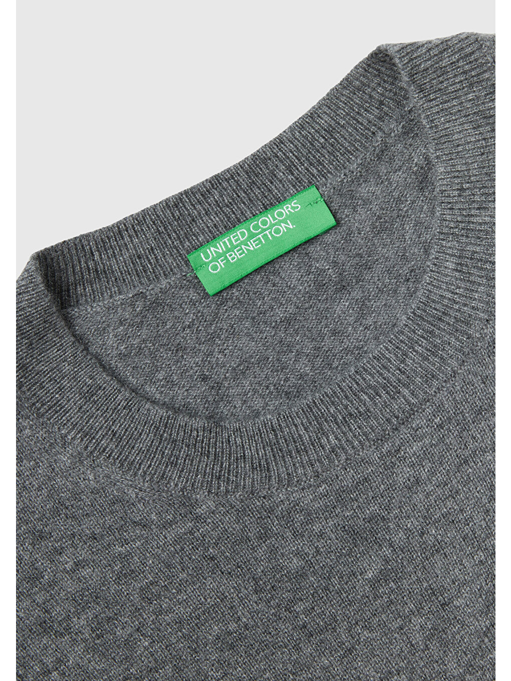 Erkek Koyu Gri Melanj %100 Kaşmir Kazak-2