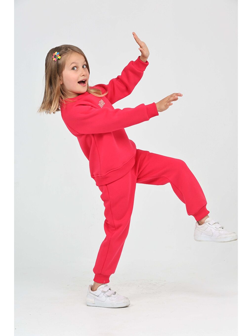 Fuşya Kız Çocuk Creatıve Nakışlı Eşofman Takım-2